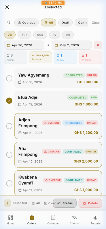 Bulk select